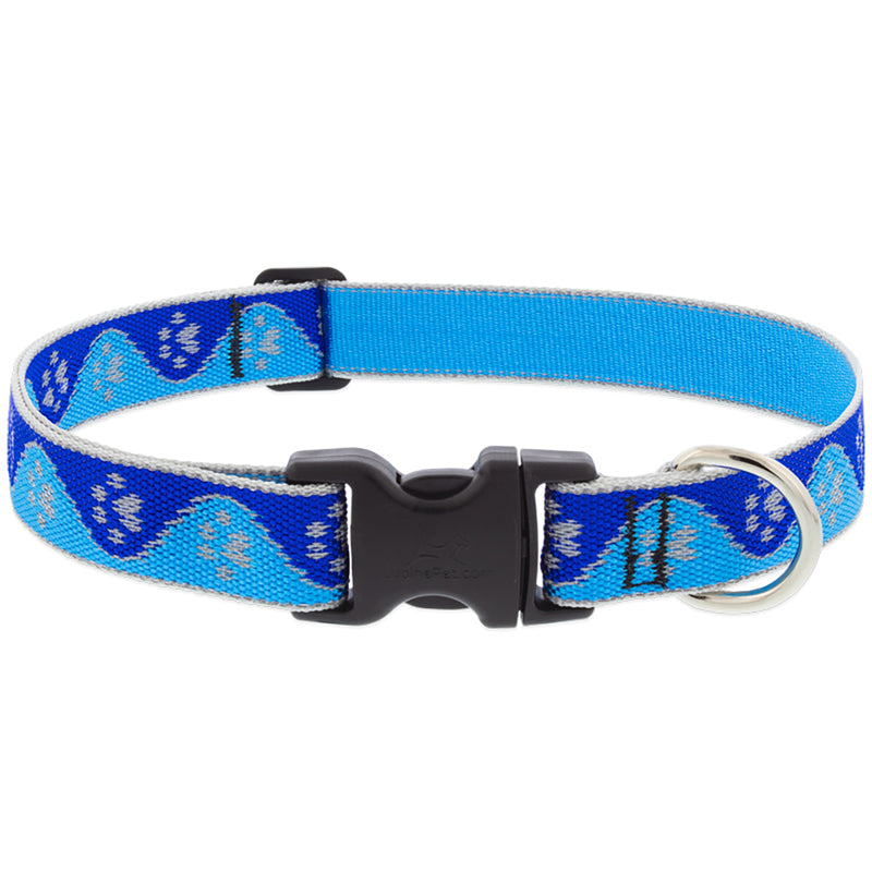 DOG COLLAR 28" BLUE PAWS