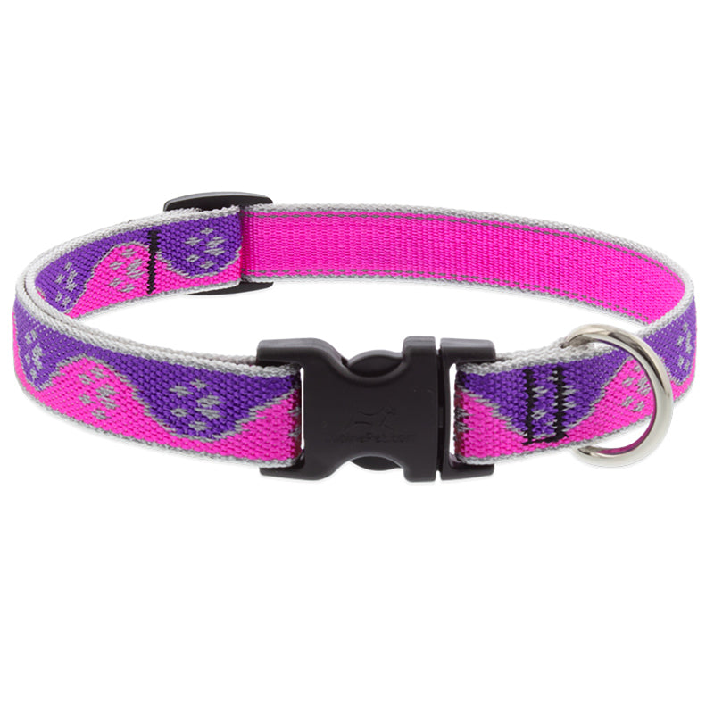 DOG COLLAR 14" PNK PAWS