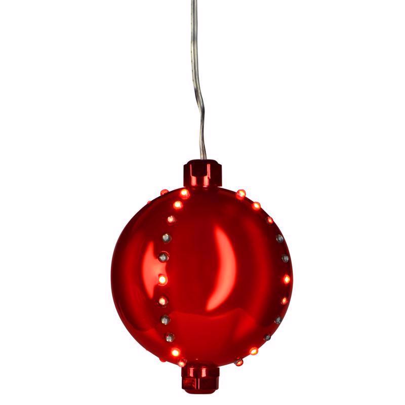 HNGNG DCR LED ORN RED 4"