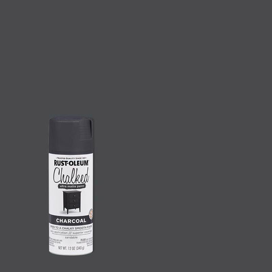 Rust-Oleum Chalked Matte Charcoal Chalky Finish Paint 12 oz