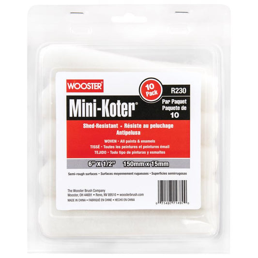 PAINT ROLLR CVR 6" 10PK
