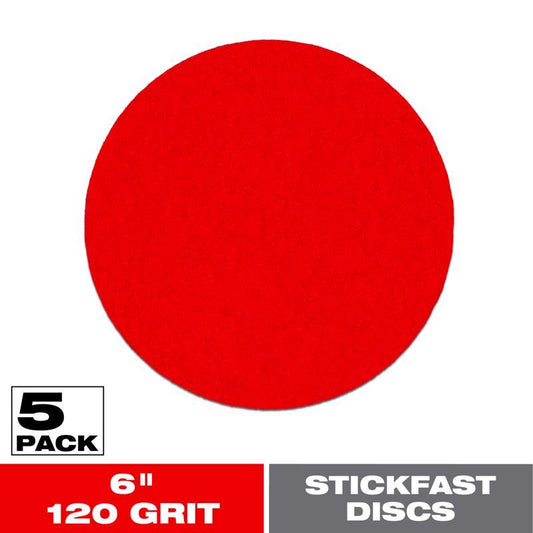 SANDING DISC 6" 120G 5PK