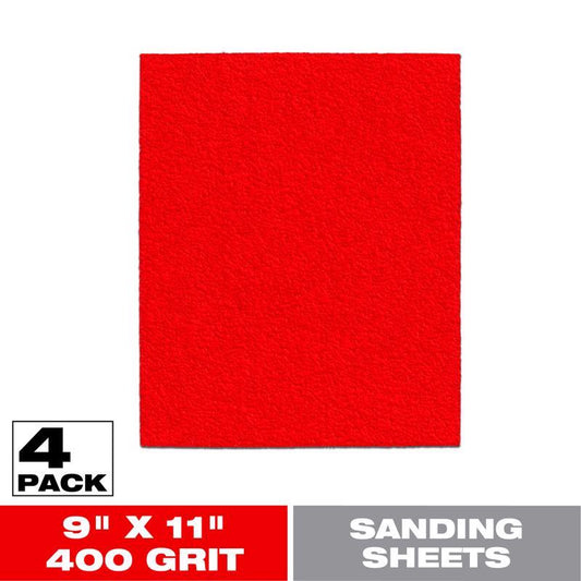 SANDING SHEET 400GR 4PK