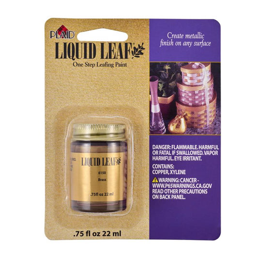 LIQUID LEAF .75OZ BRASS