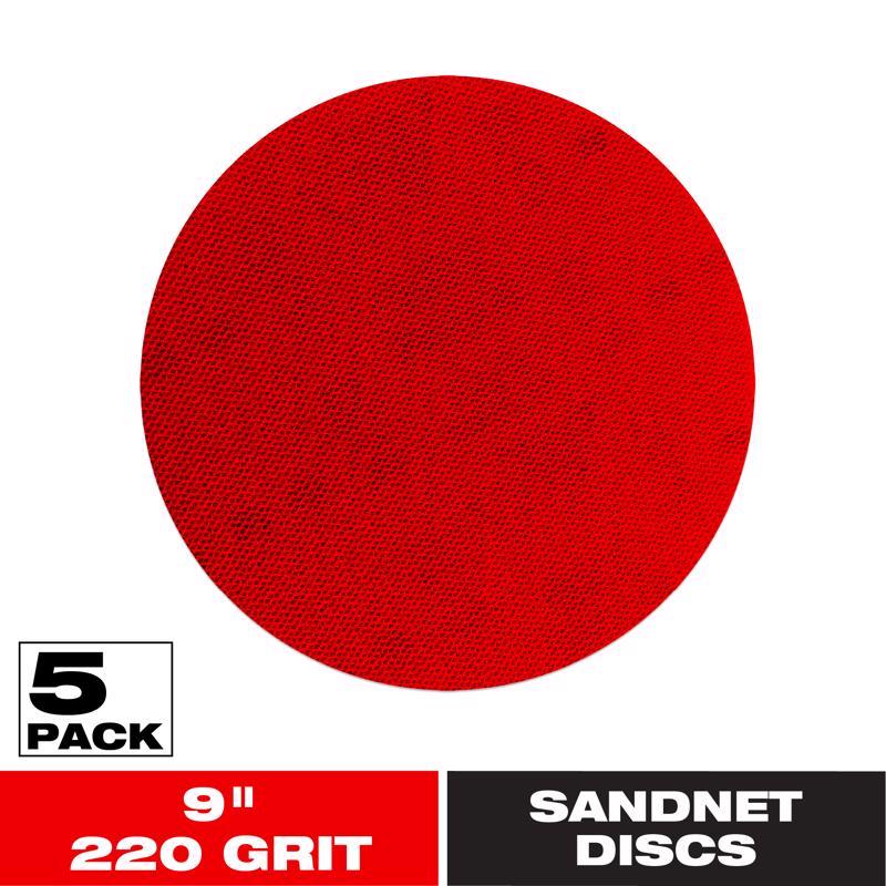 DRY SAND PAD 220G 9" 5PK