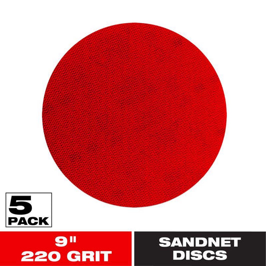DRY SAND PAD 220G 9" 5PK
