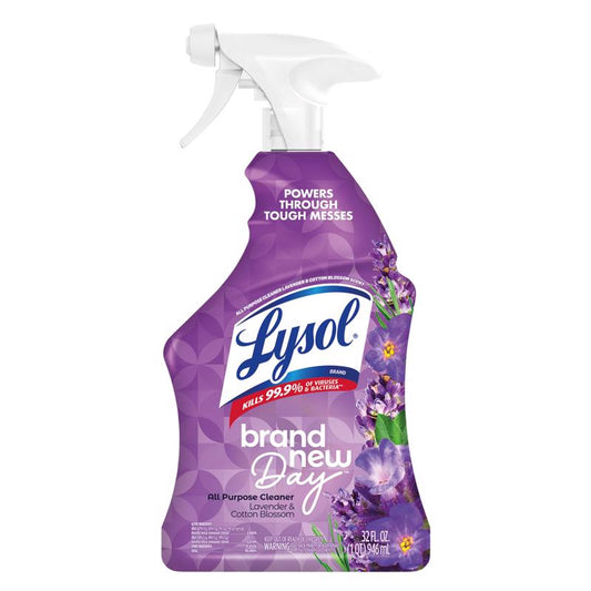 Lysol Brand New Day Lavender and Cotton Blossom Scent Disinfectant 32 oz