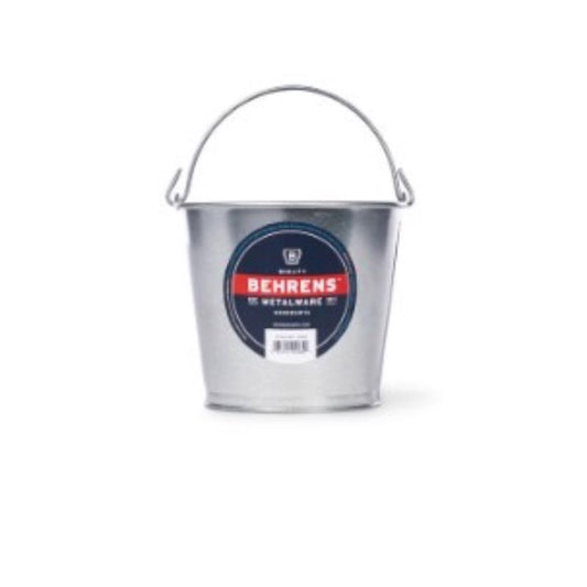 Behrens 2 qt Galvanized Pail Silver