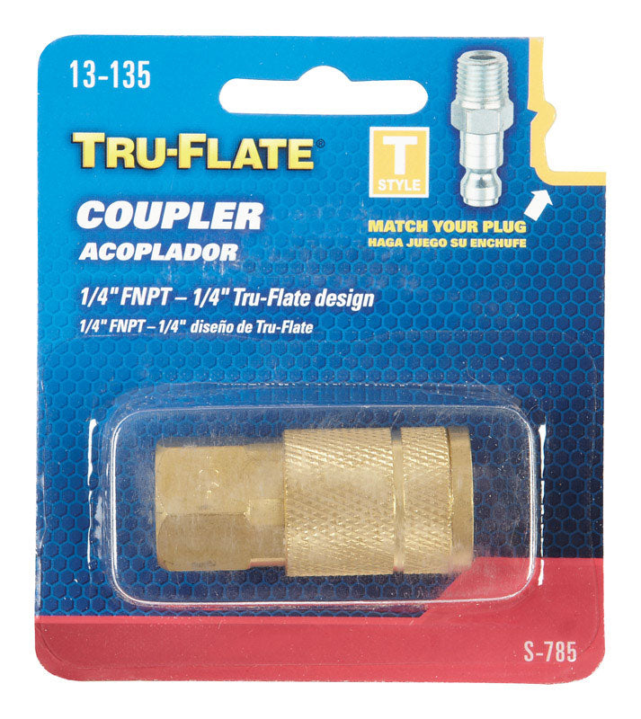 AIR COUPLER "T" 1/4"TF