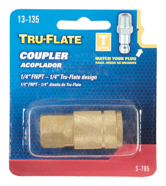 AIR COUPLER "T" 1/4"TF