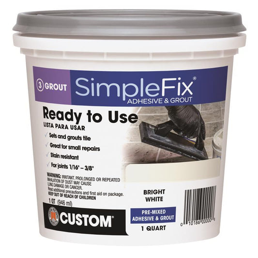 ADHESIVE&GROUT BRTWHT QT