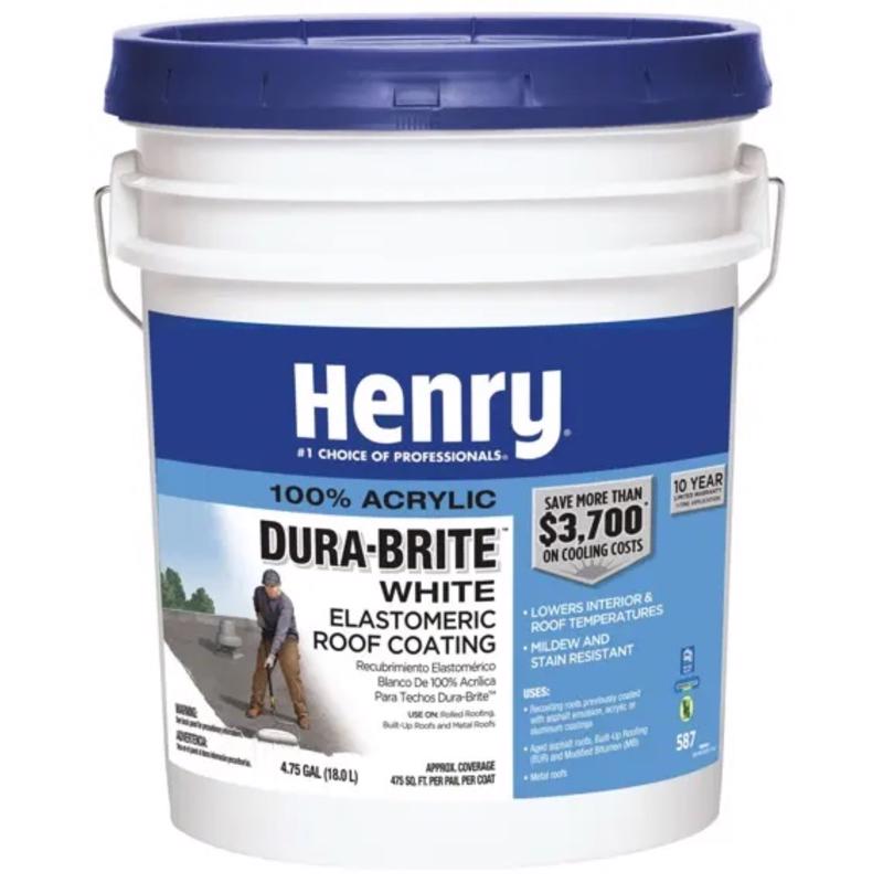 ROOF COAT587 WHT 4.75G