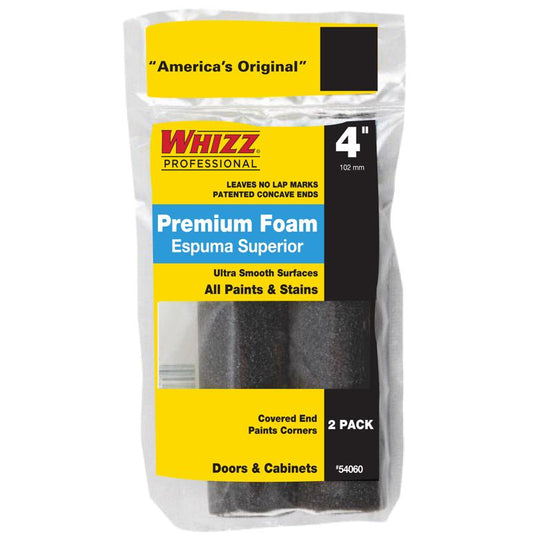 PNT ROLLR CVR BLK 4" 2PK