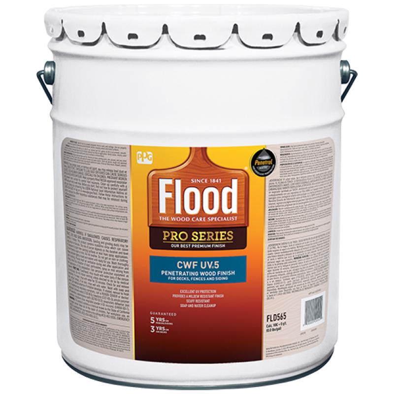 Flood CWF-UV 5 Matte Natural Fully-Transparent Water-Based Wood Finish 5 gal