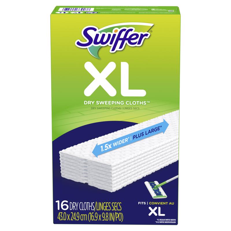 MOP PAD DRY WHT 10X17.8"
