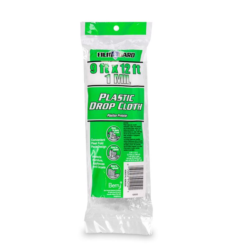 DROPCLOTH 9'X12' 1MIL