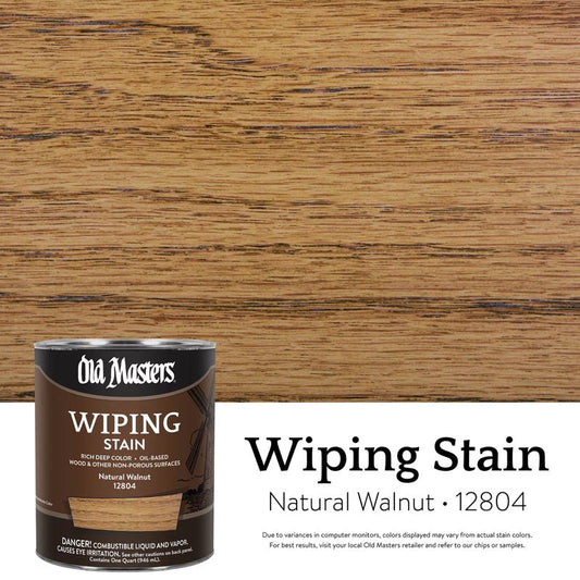 WIPE STAIN NATWLNT 1QT