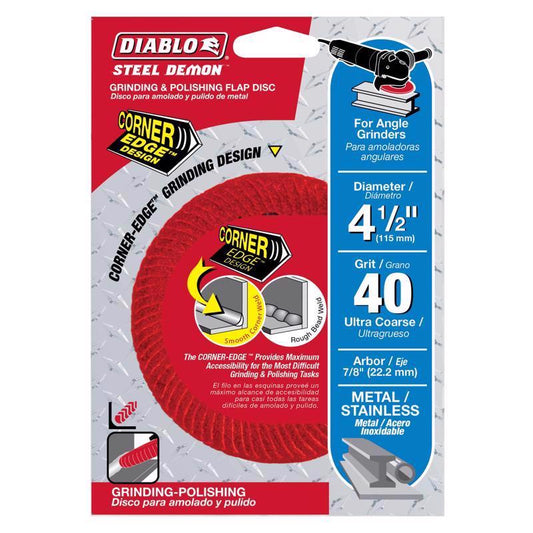 FLAP DISC 4-1/2"40G U-CS
