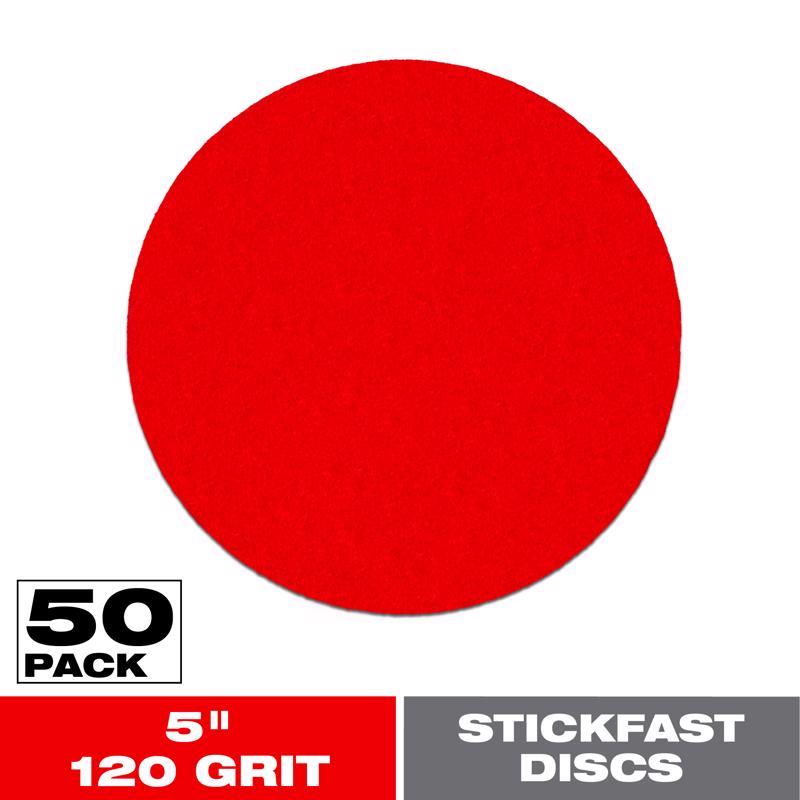 Diablo StickFast 5 in. Ceramic Blend Adhesive Sanding Disc 120 Grit Fine 50 pk