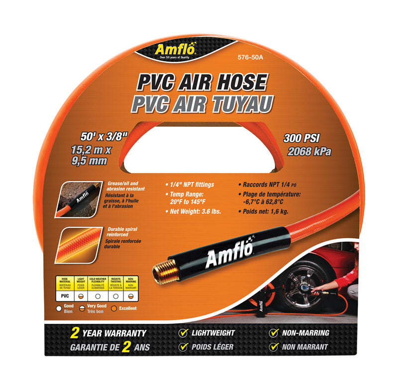 HOSE AIR 3/8"X50' ORANGE