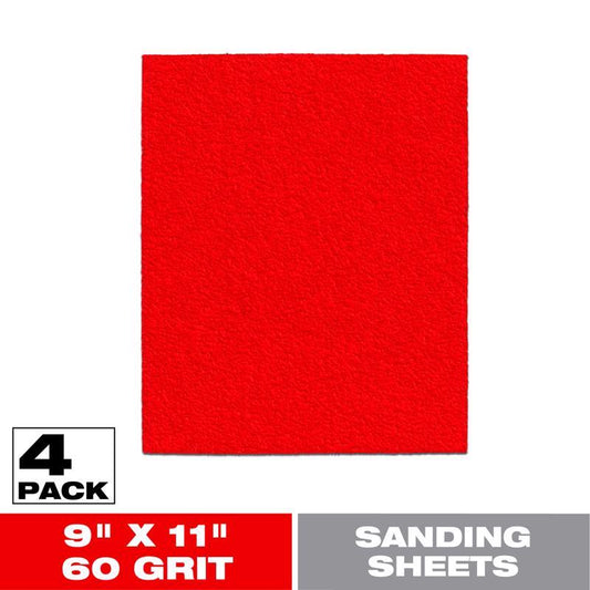 SAND SHT 9X11 60GRT 4PK