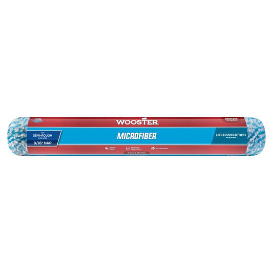 Wooster Microfiber 18 in. W X 9/16 in. Paint Roller Cover 1 pk