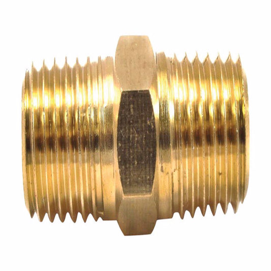 HOSE COUPLING 1/4"M BRSS