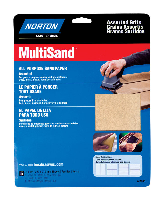SANDPAPR ALL PUR ASST5PK