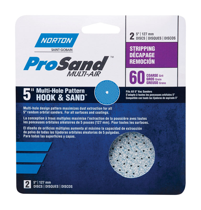 SAND DISC 5" 60GRIT 2PK