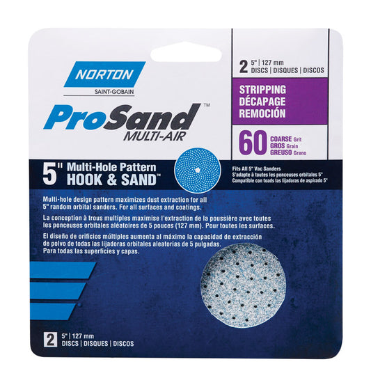 SAND DISC 5" 60GRIT 2PK