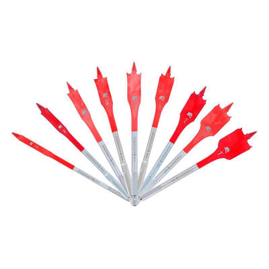 SD SPADE BIT SET 6"L 9PC