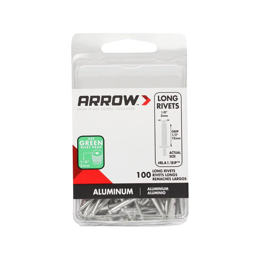 RIVETS ALMN LONG 1/8"DIA