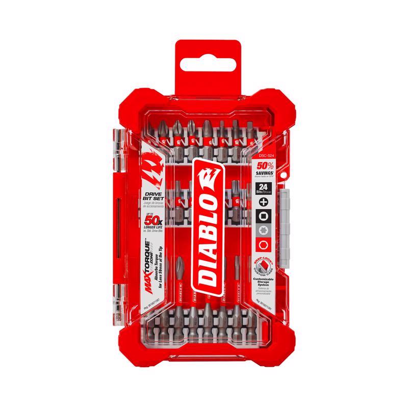 SCREWDRIVER BIT SET 24PC