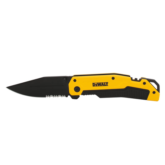 DeWalt Black/Yellow 8CR13MOV Steel > 6 in. Premium Pocket Knife