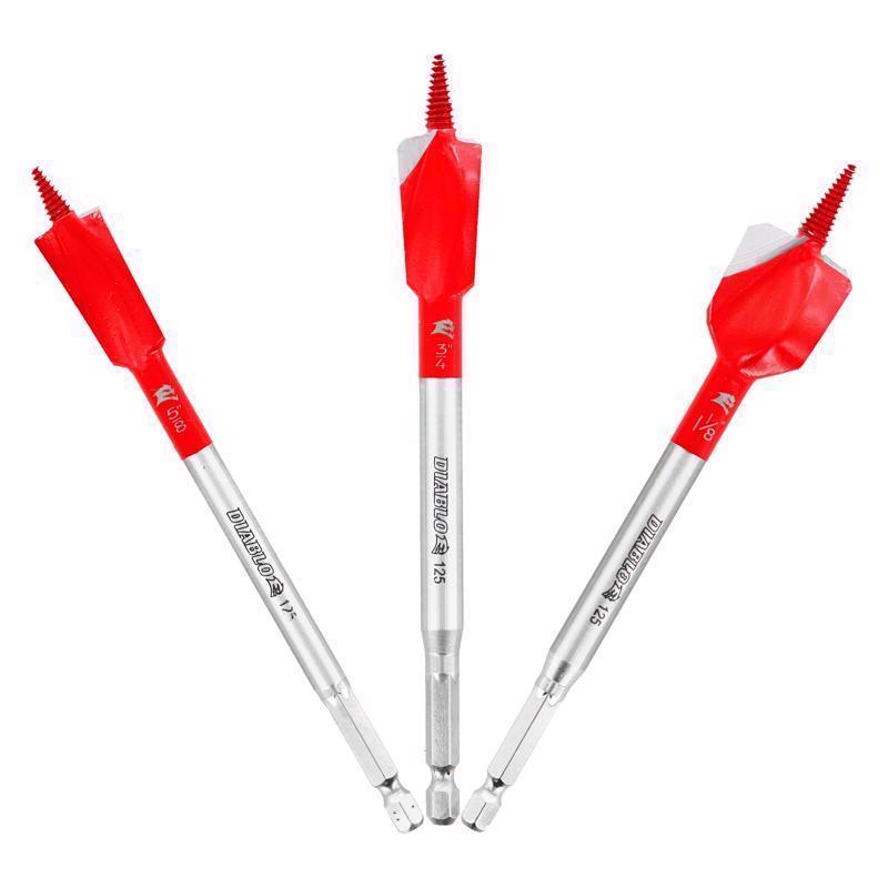 DD SPADE BIT SET 6" 3PC