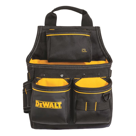 DEWALT 13 pocket Ballistic Nylon Professional Nail Pouch Black/Yellow