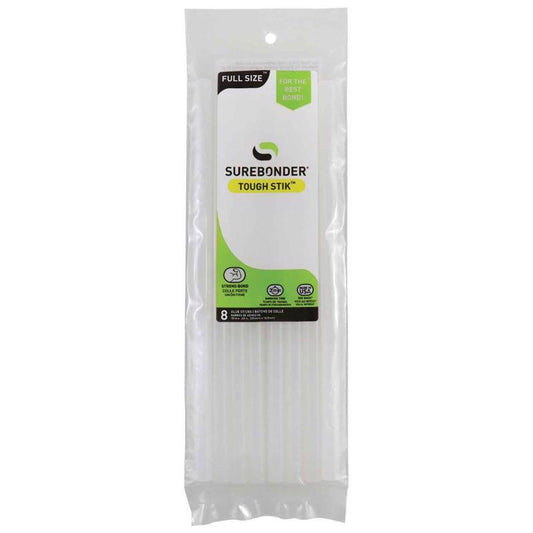HOT GLU STCKS CLR 10"8PK