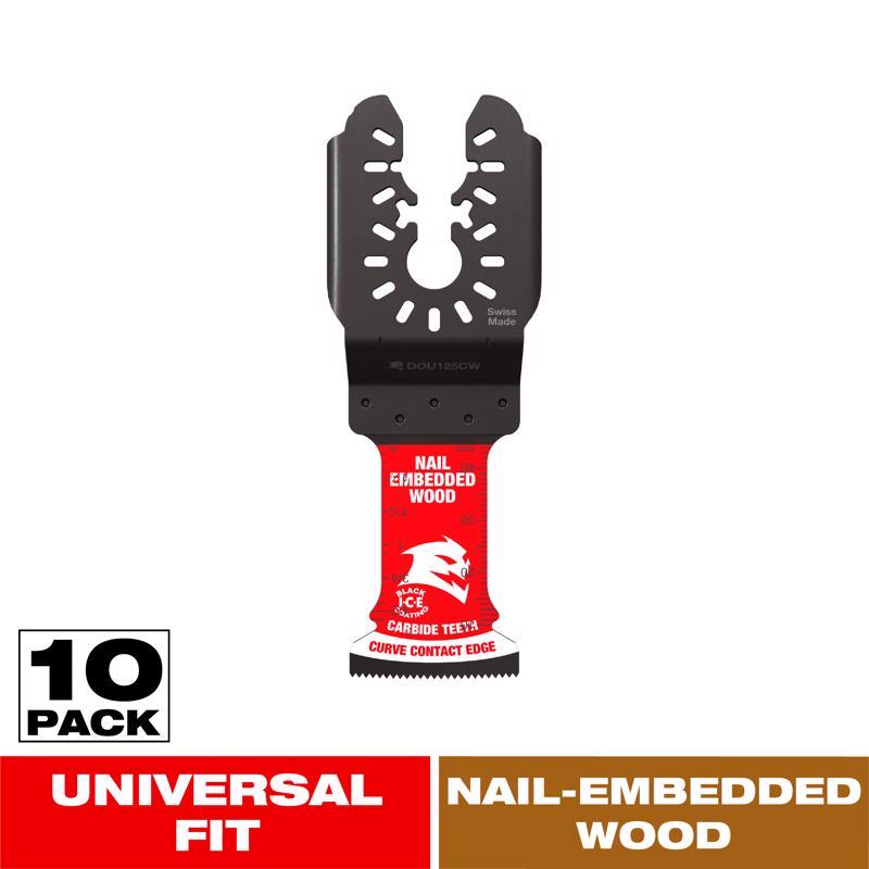 Diablo Demo Demon Amped 1-3/4 in. L X 1-1/4 in. W Carbide Oscillating Blade Nail-Embedded Wood 10 pk