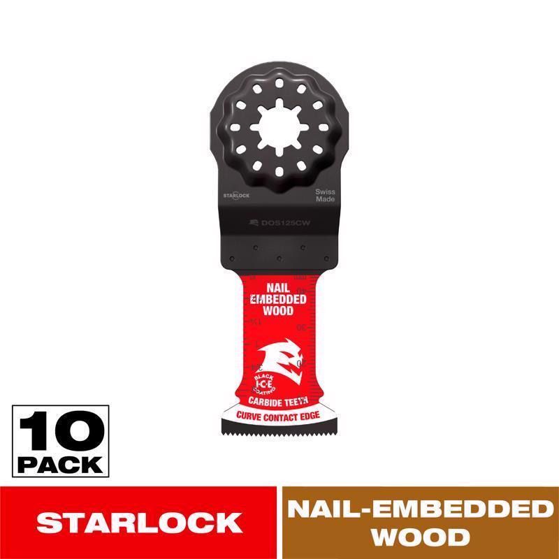 Diablo Demo Demon Amped 1-3/4 in. L X 1-1/4 in. W Carbide Oscillating Blade Nail-Embedded Wood 10 pk