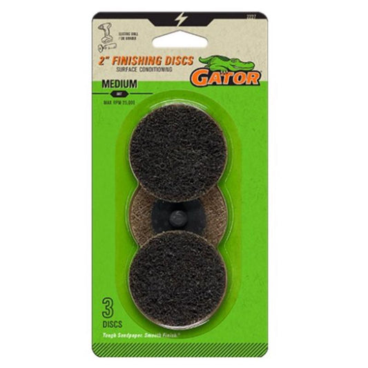 Gator Power Series 2 in. Zirconia Aluminum Oxide Twist and Lock Surface Conditioning Disc 80 Grit Me