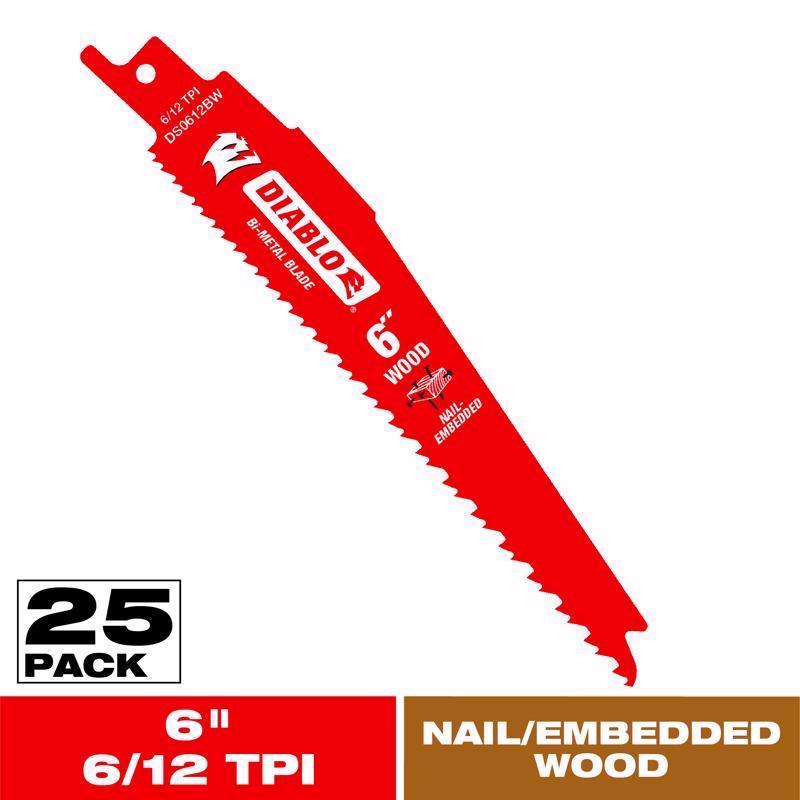RECIP SW BLD 6/12TPI 6"