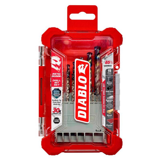 DRL BT ST 3-FT SHNK 15PC