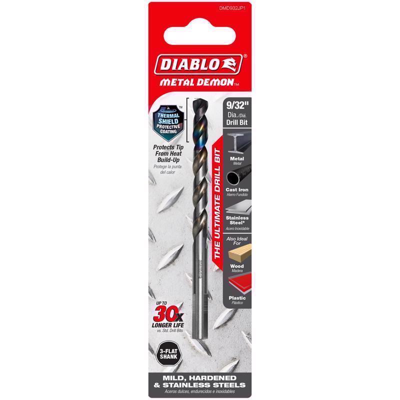 DRLL BT 3-FLAT 9/32" 1PC
