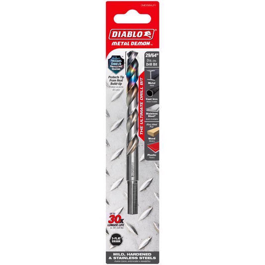 DRLL BT 3-FLT 29/64" 1PC