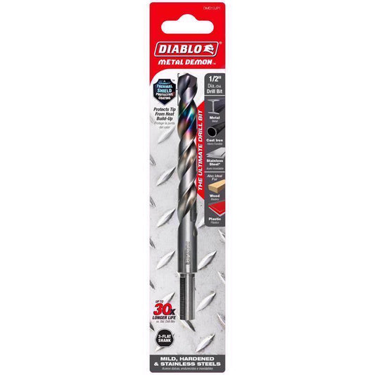 DRLL BT 3-FLAT 1/2" 1PC