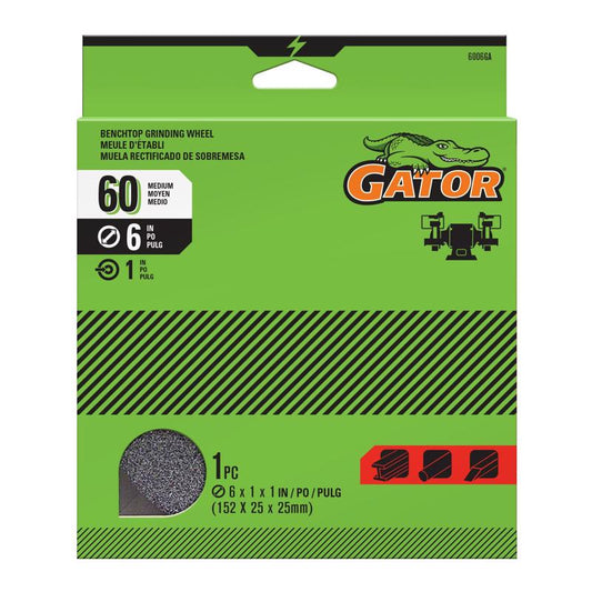 Gator 6 in. D X 1 in. X 1 in. thick Grinding Wheel 1 pc