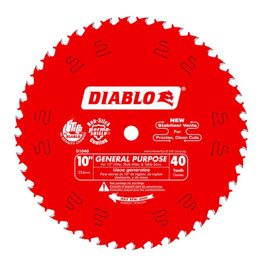 DIAB SAW BLD 10"X40T