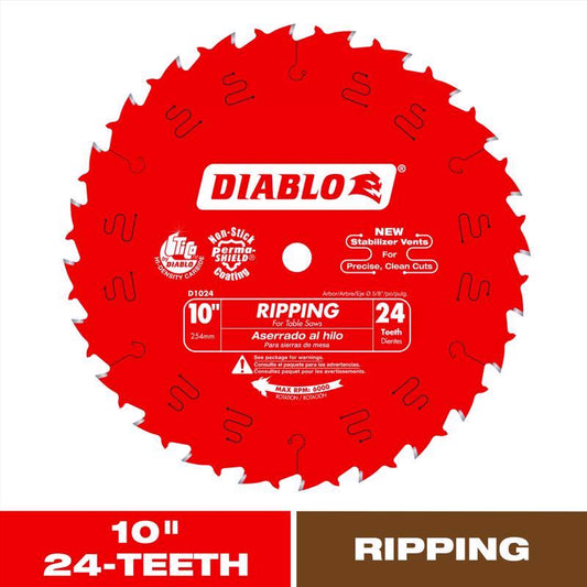 DIAB SAW BLD 10"X24T