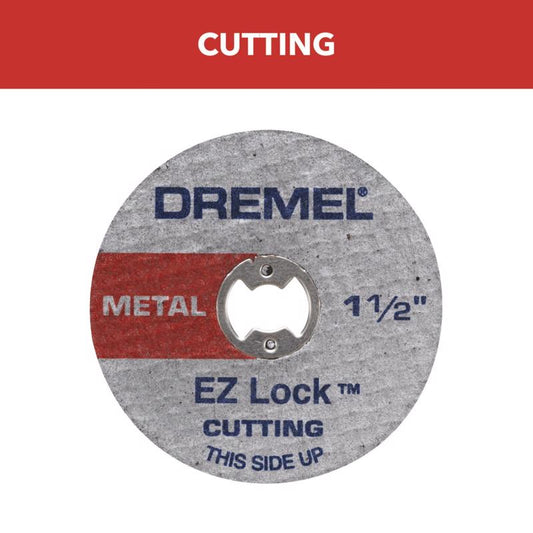 Dremel EZ Lock 1-1/2 in. D X 1/8 in. X 0.05 in. thick Fiberglass Metal Cut-Off Wheel 5 pk