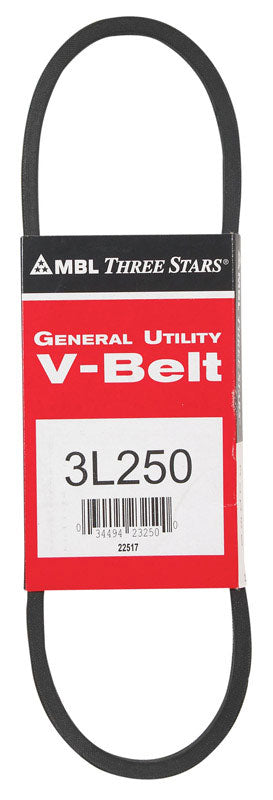 Mitsuboshi FHP General Utility V-Belt 0.38 in. W X 25 in. L For Fractional Horsepower Motors